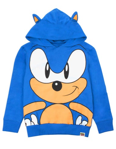 Sonic The Hedgehog Blue 3D Ears Boy's Hoodie (4-8 years)