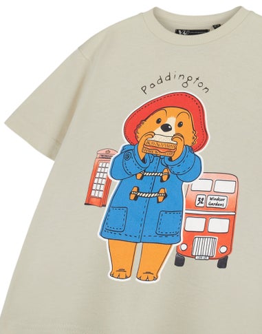 Paddington Bus Unisex Kids Beige T-Shirt (18 Months - 6 Years)