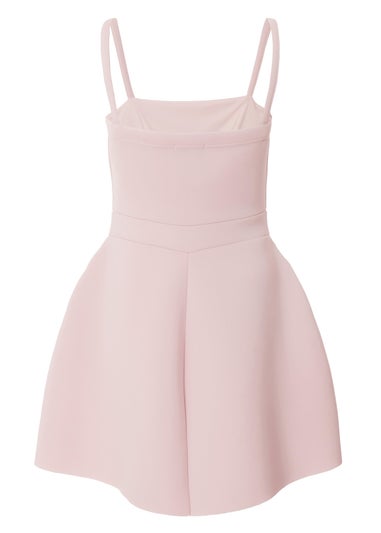 Quiz Blush Pink Buckle Mini Dress