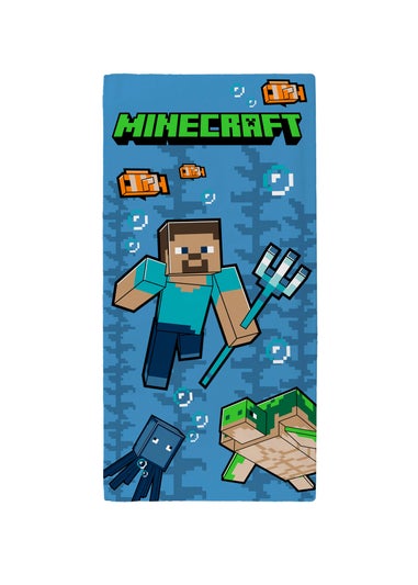 Minecraft Blue Towel