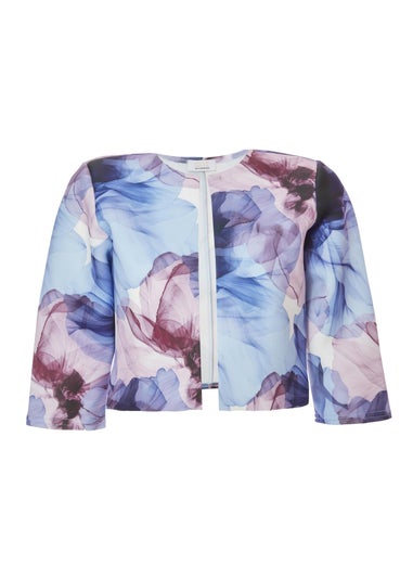 Quiz Multi Floral Cropped Jacket