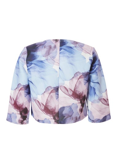 Quiz Multi Floral Cropped Jacket