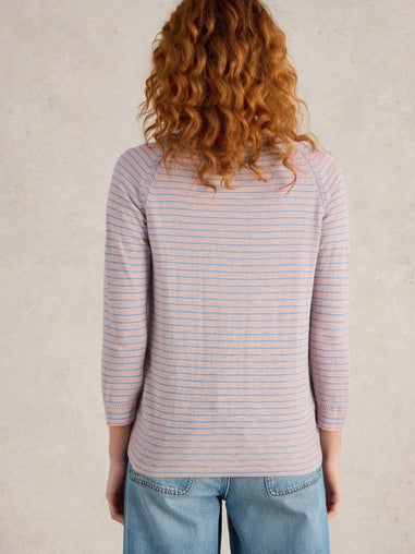 Gestreifte Strickjacke Naria