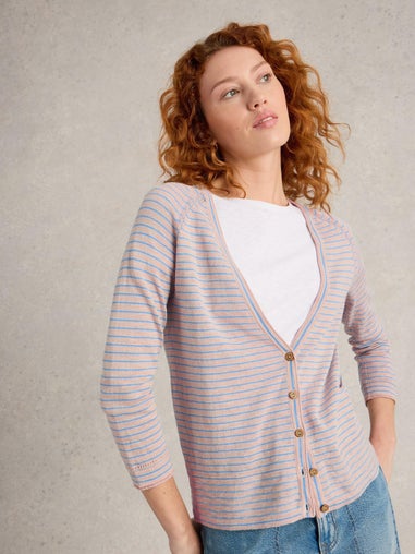 Gestreifte Strickjacke Naria
