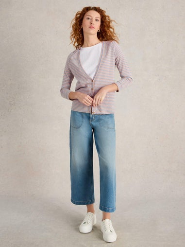 Gestreifte Strickjacke Naria