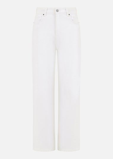 Yumi White Wide Leg High Waist Jeans