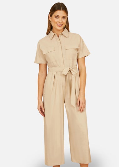 Yumi Stone Utility Relaxed Fit Jumpsuit