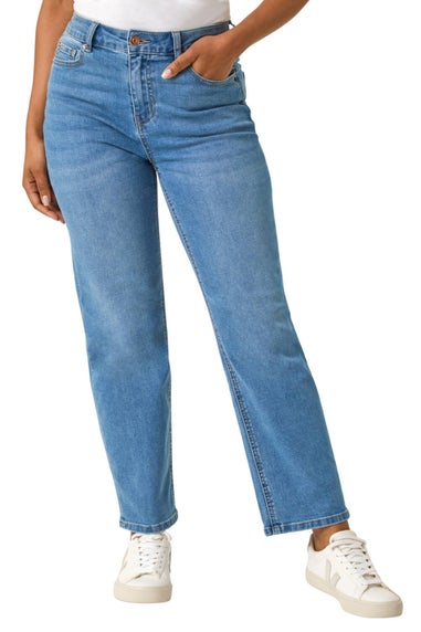 Roman Denim Petite Stretch Straight Leg Jeans