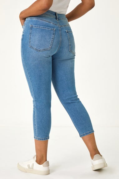 Roman Denim Petite Slim Crop Stretch Jeans