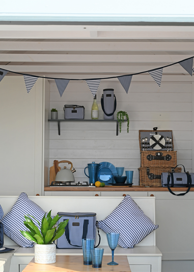 Three Rivers Navy/White Bunting