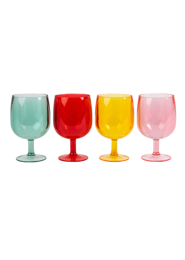 Summerhouse by Navigate Strawberries & Cream Stacking Wine Glass (Set of 4)