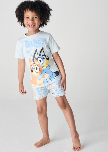 Brand Threads Bluey Blue Short Pyjama Set (12 months-5 years)