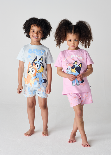 Brand Threads Bluey Blue Short Pyjama Set (12 months-5 years)