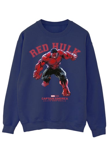 Marvel Captain America Brave New World Red Hulk Navy Sweatshirt