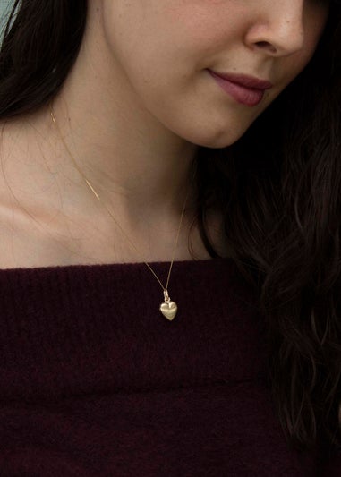 Golden Moments 9ct Yellow Gold 'Mum' Satin Heart Locket