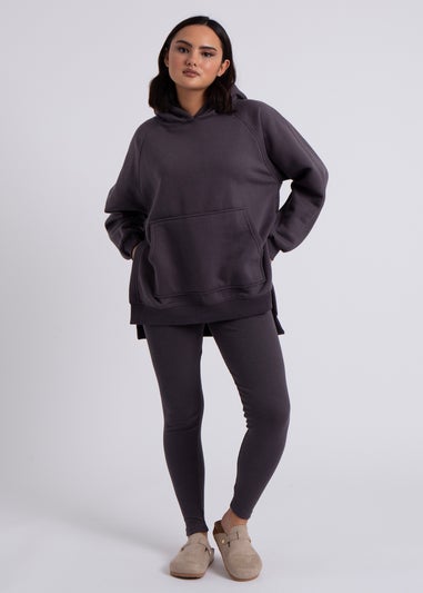 Urban Bliss Charcoal Oversized Hoodie & Legging Set