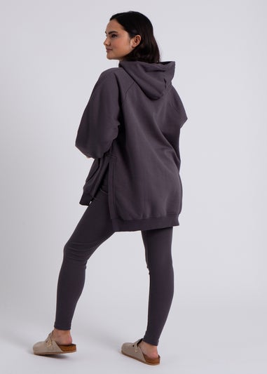 Urban Bliss Charcoal Oversized Hoodie & Legging Set