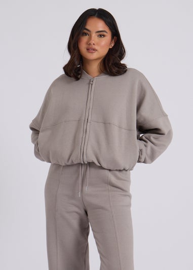 Urban Bliss Charcoal Grey Bomber & Wide Leg Jogger Set