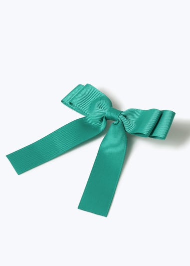 Muse Flitzy Back To School Green Bow Clip