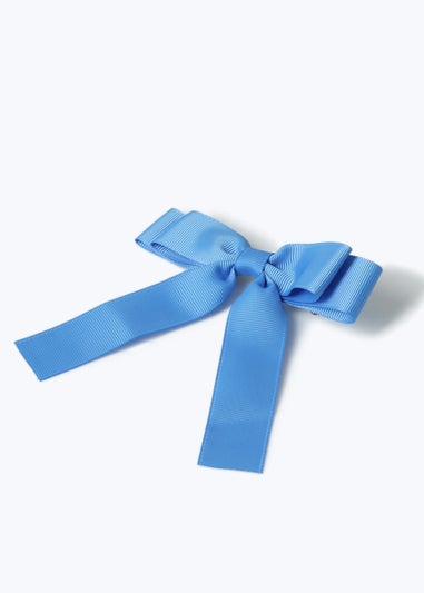 Muse Flitzy Back To School Blue Bow Clip