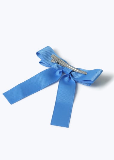 Muse Flitzy Back To School Blue Bow Clip