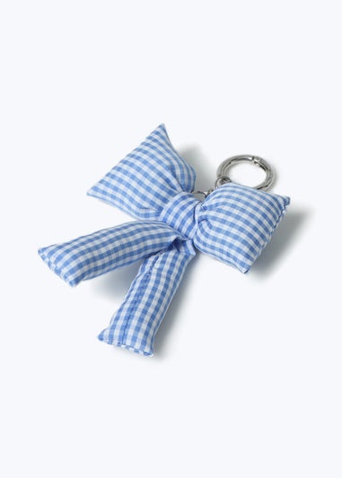 Flitzy Back To School Gingham Bow Keyring