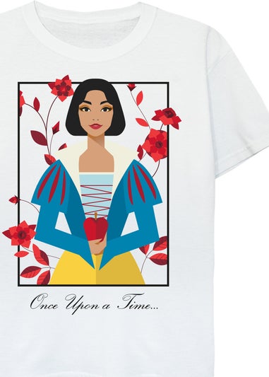 Disney Snow White Once Upon a Time Girls White T-Shirt (3-13 Years)