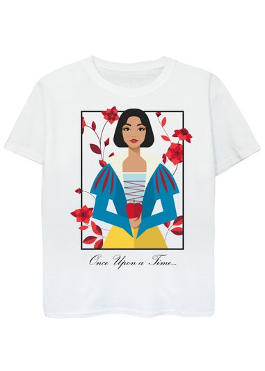 Disney Snow White Once Upon a Time Girls White T-Shirt (3-13 Years)