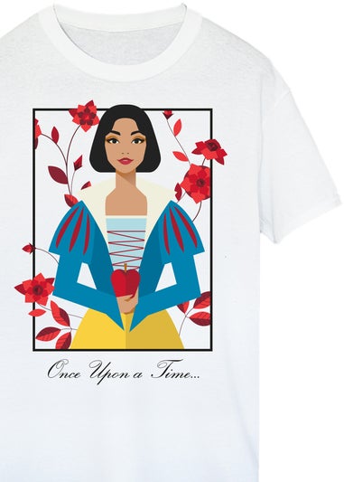 Disney Snow White Once Upon a Time White Boyfriend Fit T-Shirt