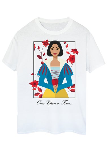 Disney Snow White Once Upon a Time White Boyfriend Fit T-Shirt