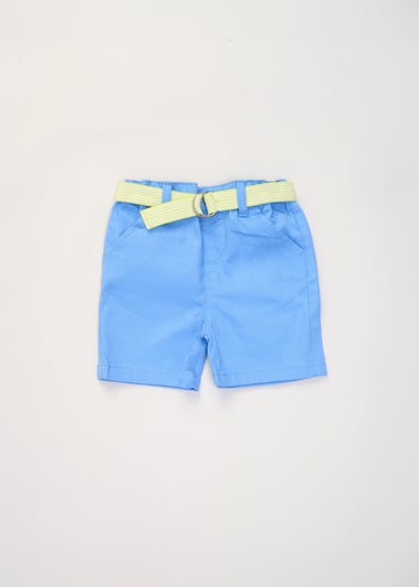 Little Gent Turquoise Polo Shirt & Belted Shorts Outfit Set (2-7 yrs)