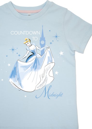 Disney Cinderella Count Down Girls Blue Stars Pyjamas (3-8 Years)