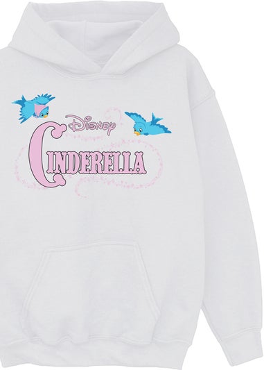 Disney Cinderella Birds Girls White Hoodie (3-13 Years)