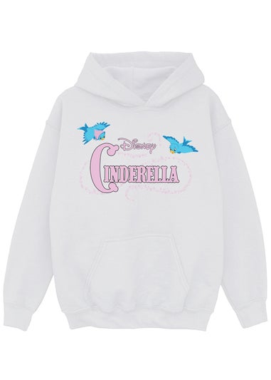 Disney Cinderella Birds Girls White Hoodie (3-13 Years)