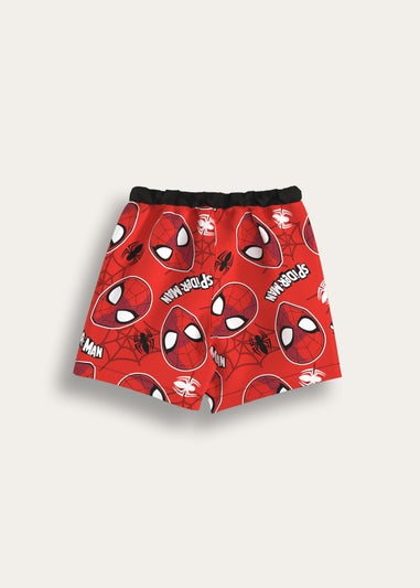 Marvel Spiderman Red Swim Shorts (3-8 Years)