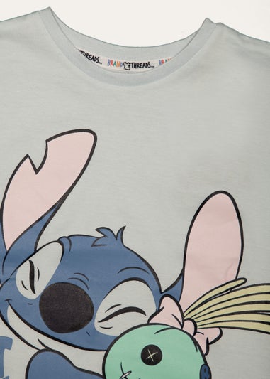 Disney Blue Girls Stitch Pyjama Set (7-12 Years)