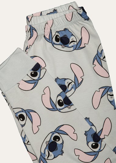 Disney Blue Girls Stitch Pyjama Set (7-12 Years)