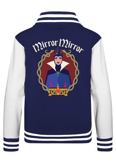 Disney Snow White Evil Queen Mirror Mirror Women Navy/White Varsity Jacket