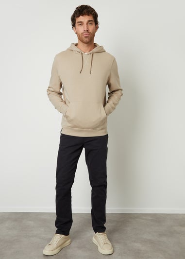Threadbare Stone Mock T-Shirt Pullover Hoodie