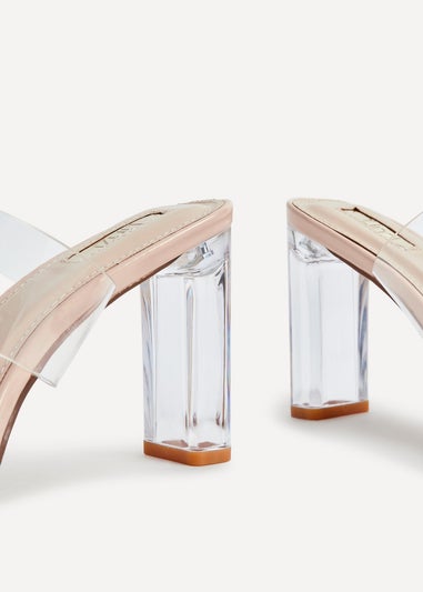 Linzi Deni Nude Perspex Mule