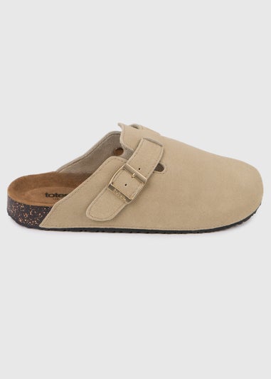Totes Sand Ladies Suede Clog
