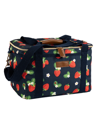 Summerhouse by Navigate Strawberries & Cream Family Coolbag Navy 18L