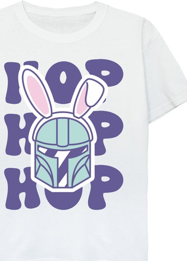 Star Wars Hop Bunny Girls White T-Shirt (3-13 Years)