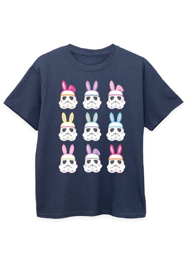 Star Wars Stormtrooper Bunnies Kids Navy T-Shirt (3-13 Years)