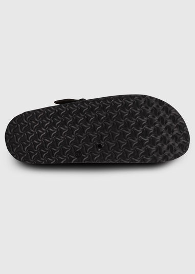 Totes Black Microsuede Clog