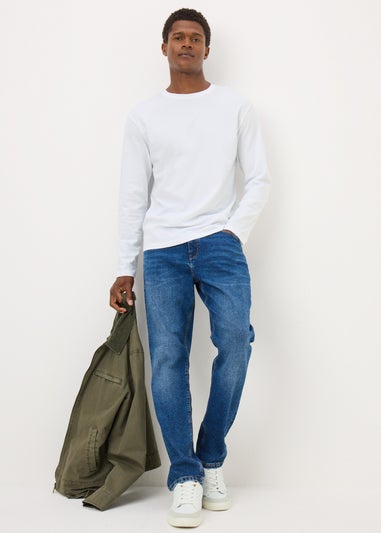 White Basic Sweatshirt