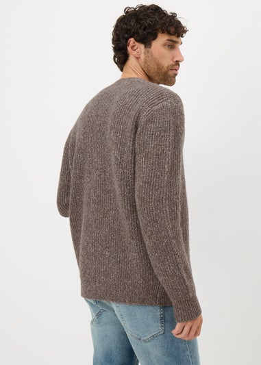 Brown Button Cardigan