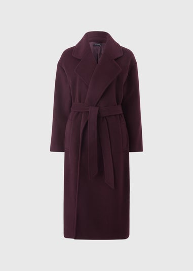 Et Vous Burgundy Smart Trench Coat