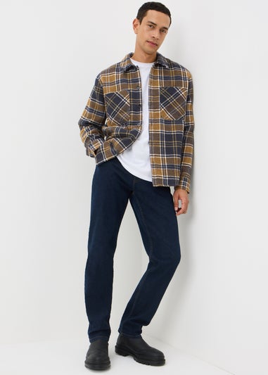 Brown Check Shacket