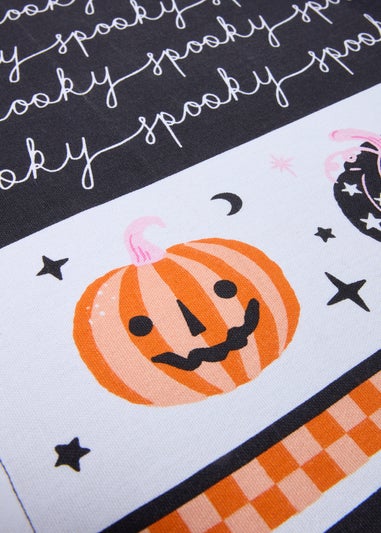 3 Pack Multicolour Halloween Tea Towels